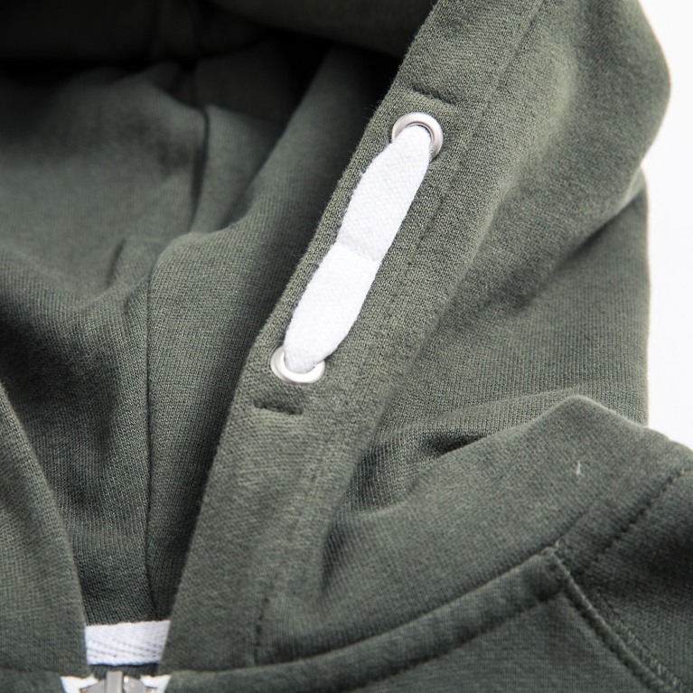 Zip hoodie "Tom star" Army Green